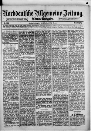 Norddeutsche allgemeine Zeitung vom 27.10.1882