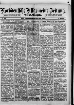 Norddeutsche allgemeine Zeitung vom 28.10.1882