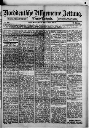 Norddeutsche allgemeine Zeitung vom 30.10.1882