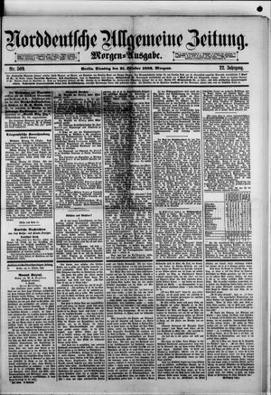 Norddeutsche allgemeine Zeitung vom 31.10.1882