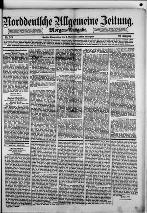 Norddeutsche allgemeine Zeitung vom 02.11.1882