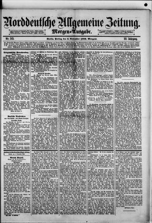 Norddeutsche allgemeine Zeitung vom 03.11.1882