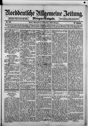 Norddeutsche allgemeine Zeitung vom 08.11.1882