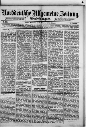 Norddeutsche allgemeine Zeitung vom 09.11.1882
