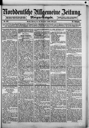 Norddeutsche allgemeine Zeitung vom 10.11.1882