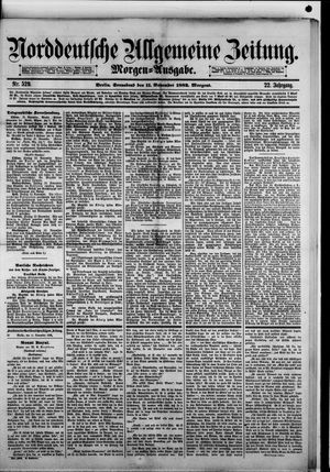 Norddeutsche allgemeine Zeitung vom 11.11.1882