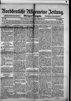 Norddeutsche allgemeine Zeitung vom 14.11.1882
