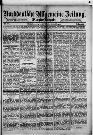 Norddeutsche allgemeine Zeitung vom 16.11.1882