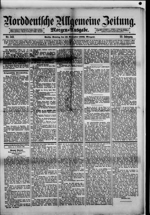 Norddeutsche allgemeine Zeitung vom 19.11.1882