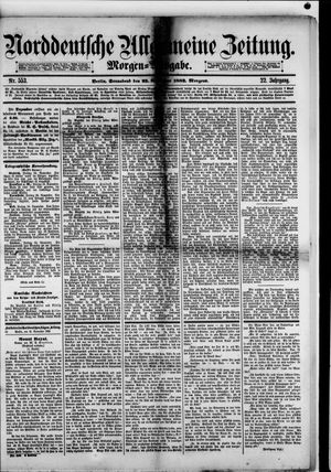 Norddeutsche allgemeine Zeitung vom 25.11.1882