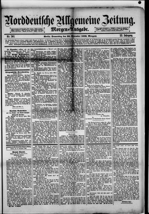 Norddeutsche allgemeine Zeitung vom 30.11.1882