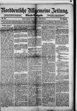 Norddeutsche allgemeine Zeitung vom 01.12.1882