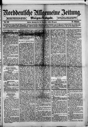 Norddeutsche allgemeine Zeitung vom 10.12.1882
