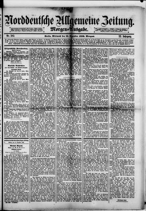 Norddeutsche allgemeine Zeitung vom 13.12.1882