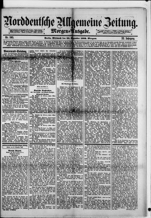 Norddeutsche allgemeine Zeitung on Dec 20, 1882