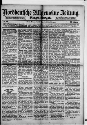 Norddeutsche allgemeine Zeitung vom 25.12.1882