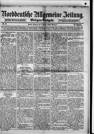 Norddeutsche allgemeine Zeitung vom 07.01.1883
