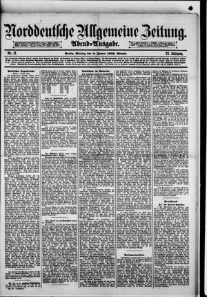 Norddeutsche allgemeine Zeitung on Jan 8, 1883