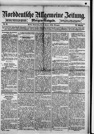 Norddeutsche allgemeine Zeitung on Jan 11, 1883
