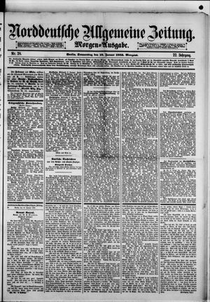 Norddeutsche allgemeine Zeitung on Jan 18, 1883