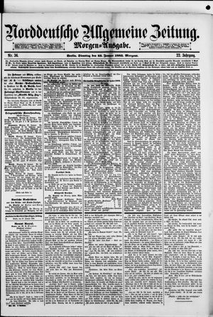 Norddeutsche allgemeine Zeitung vom 23.01.1883