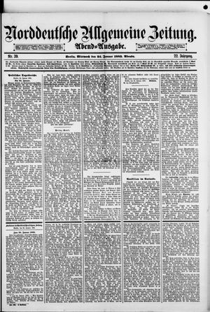 Norddeutsche allgemeine Zeitung on Jan 24, 1883