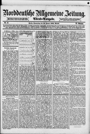 Norddeutsche allgemeine Zeitung vom 25.01.1883