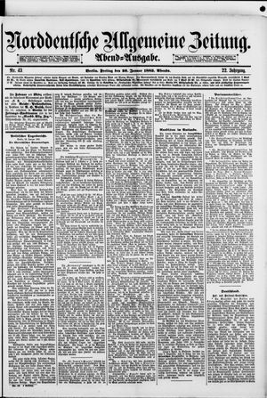 Norddeutsche allgemeine Zeitung vom 26.01.1883