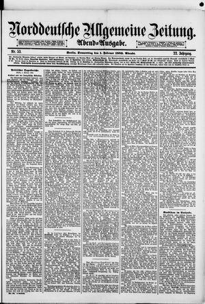 Norddeutsche allgemeine Zeitung vom 01.02.1883