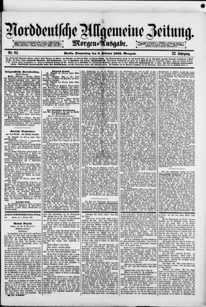 Norddeutsche allgemeine Zeitung vom 08.02.1883
