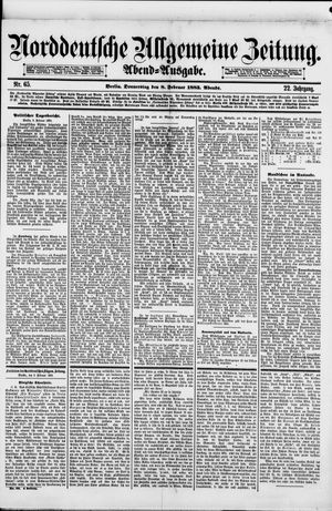 Norddeutsche allgemeine Zeitung vom 08.02.1883