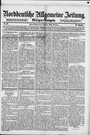 Norddeutsche allgemeine Zeitung on Feb 9, 1883