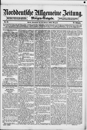 Norddeutsche allgemeine Zeitung on Feb 10, 1883