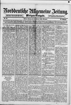 Norddeutsche allgemeine Zeitung vom 11.02.1883