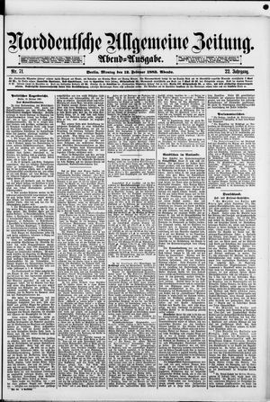 Norddeutsche allgemeine Zeitung vom 12.02.1883