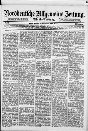 Norddeutsche allgemeine Zeitung on Feb 13, 1883