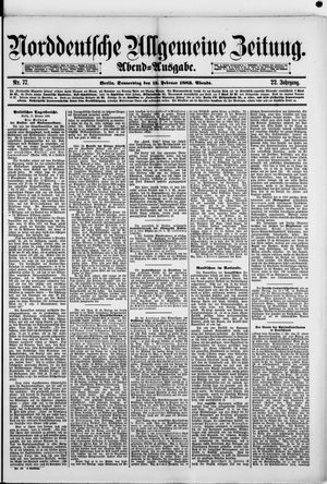 Norddeutsche allgemeine Zeitung vom 15.02.1883