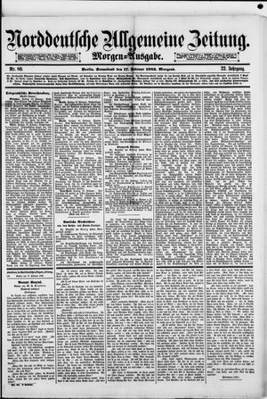 Norddeutsche allgemeine Zeitung on Feb 17, 1883