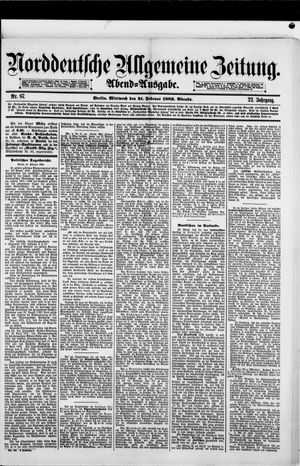 Norddeutsche allgemeine Zeitung vom 21.02.1883