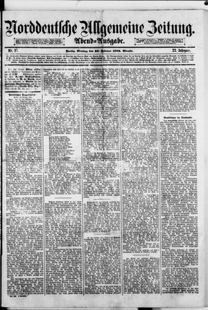 Norddeutsche allgemeine Zeitung vom 26.02.1883