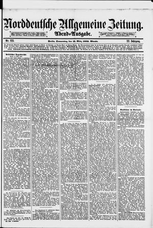 Norddeutsche allgemeine Zeitung vom 15.03.1883