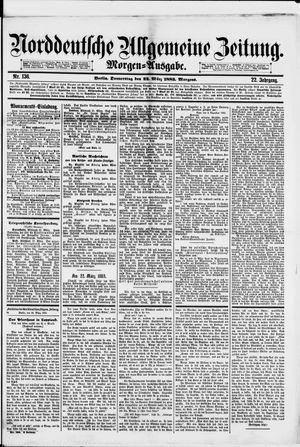 Norddeutsche allgemeine Zeitung vom 22.03.1883