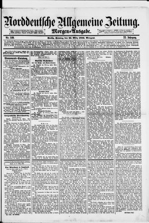 Norddeutsche allgemeine Zeitung vom 25.03.1883