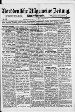 Norddeutsche allgemeine Zeitung vom 29.03.1883