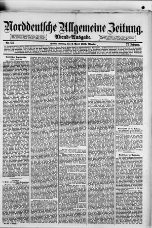 Norddeutsche allgemeine Zeitung vom 02.04.1883