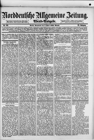Norddeutsche allgemeine Zeitung on Apr 7, 1883