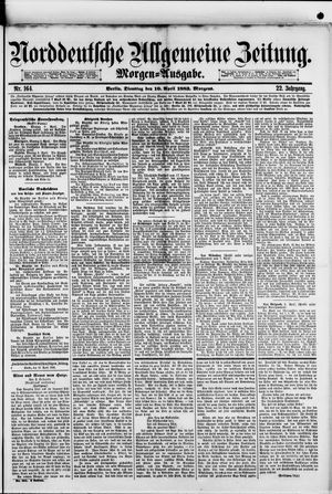 Norddeutsche allgemeine Zeitung vom 10.04.1883