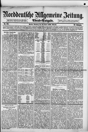 Norddeutsche allgemeine Zeitung vom 10.04.1883