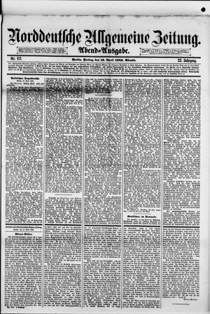 Norddeutsche allgemeine Zeitung vom 13.04.1883