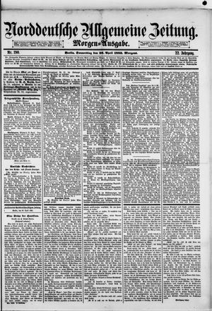 Norddeutsche allgemeine Zeitung on Apr 26, 1883